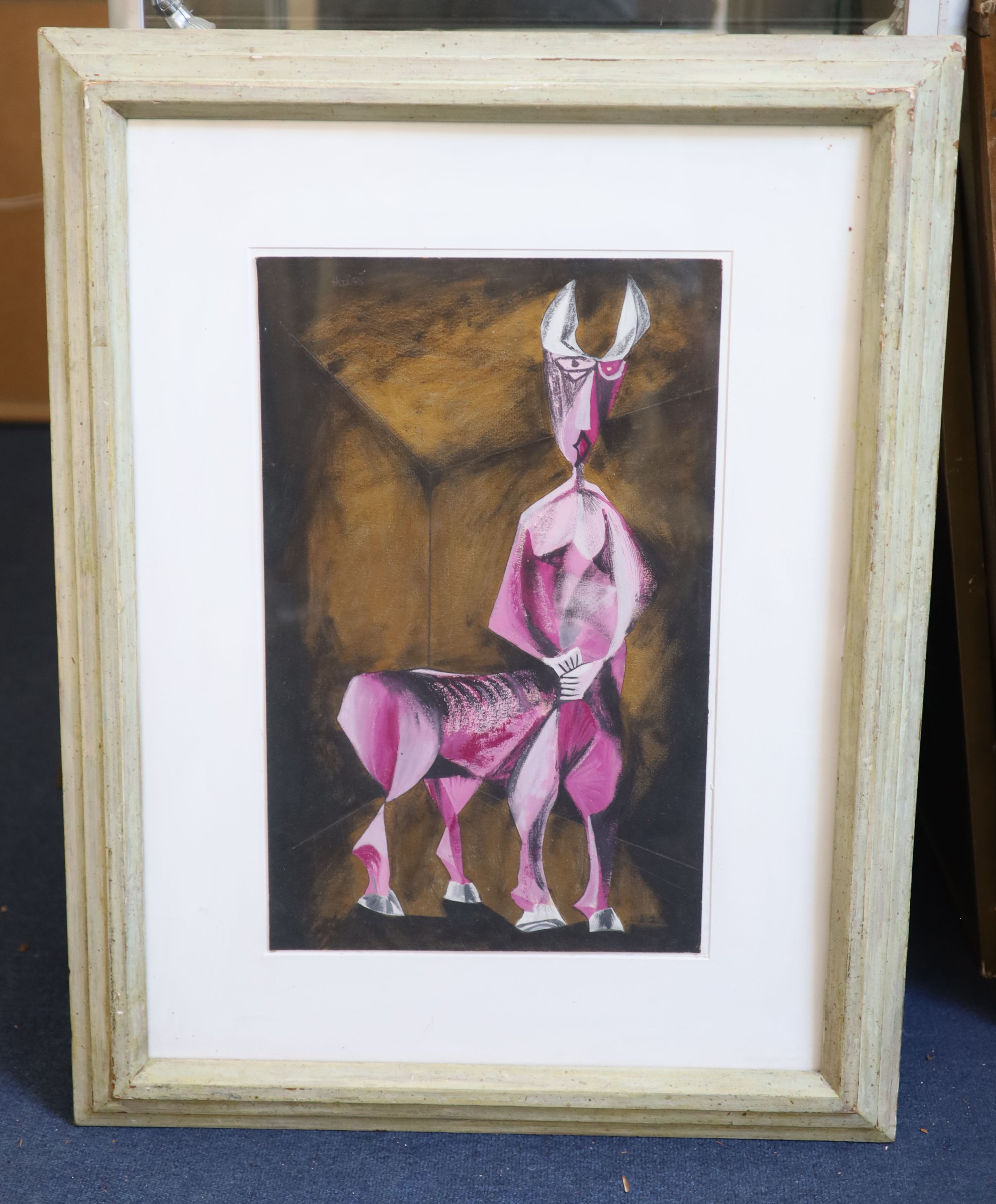 James Hull (1921-1990), Centaur, pencil and gouache on paper, 52 x 32cm